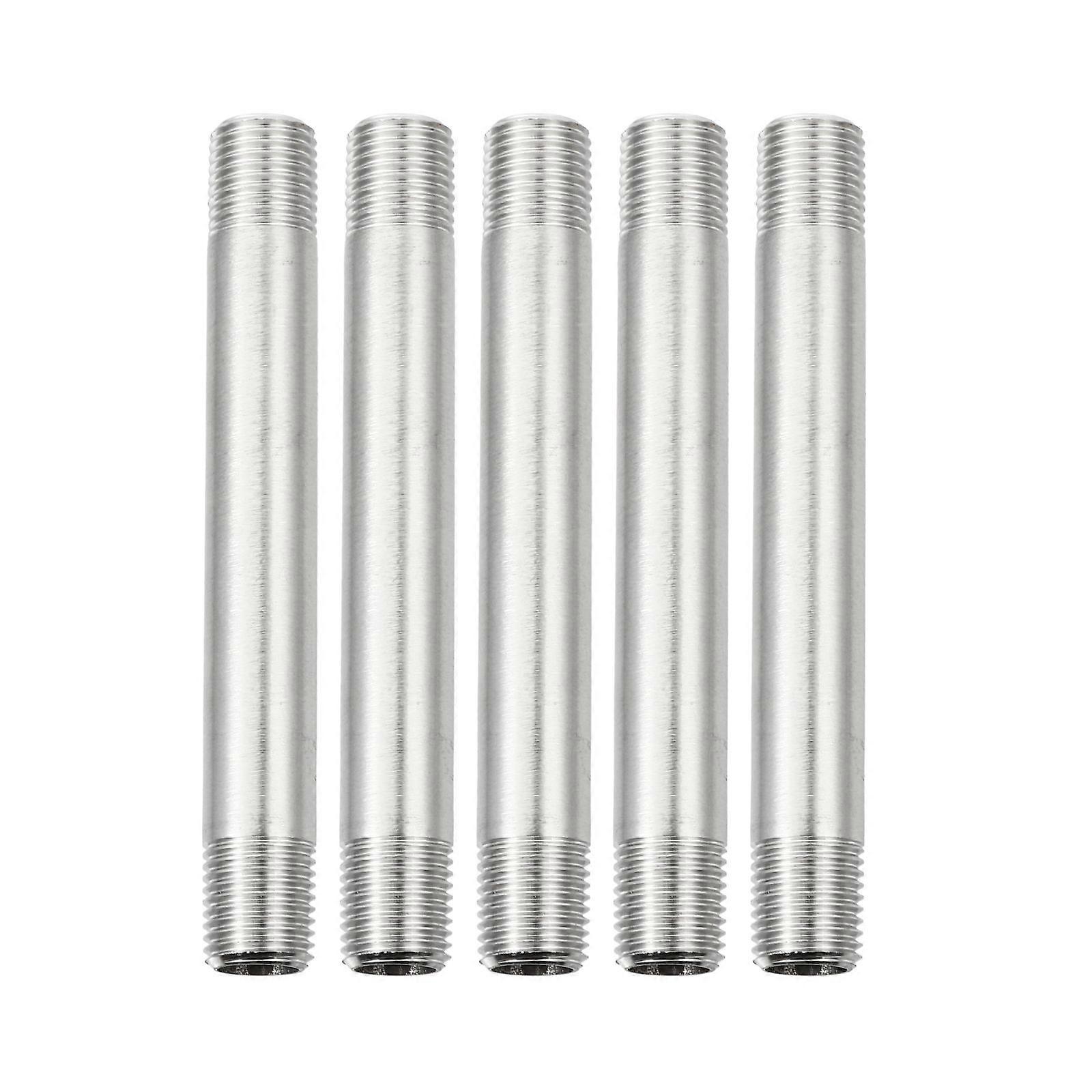 5pcs Extension Tube Fittings Male Threaded Adapter Durable Corrosion Resistant Smooth Surface for Plumbing Garden Use