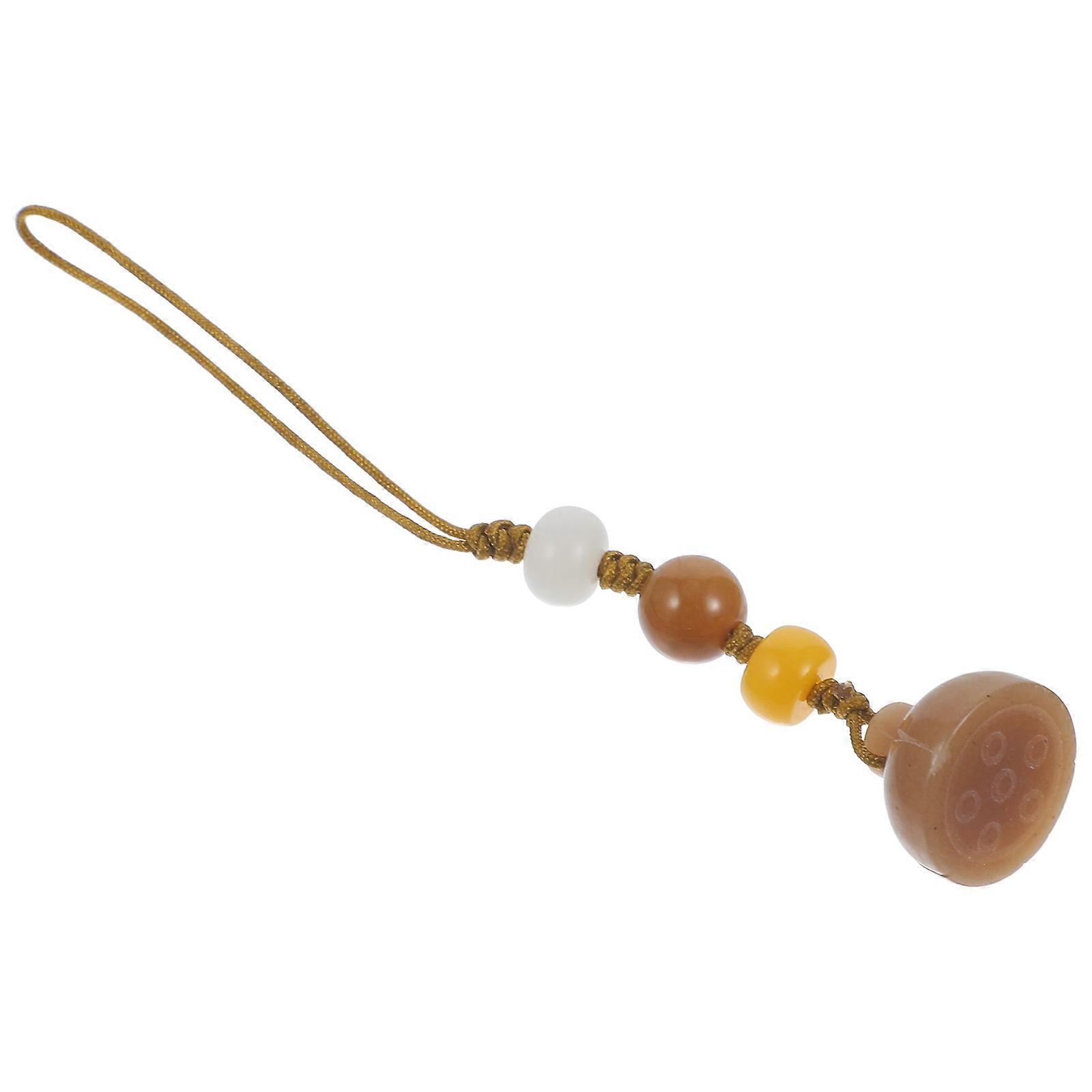 Lotus Seedpod Keychain For Mobile Phones And Accessories Traditional Style Lightweight 1Pc