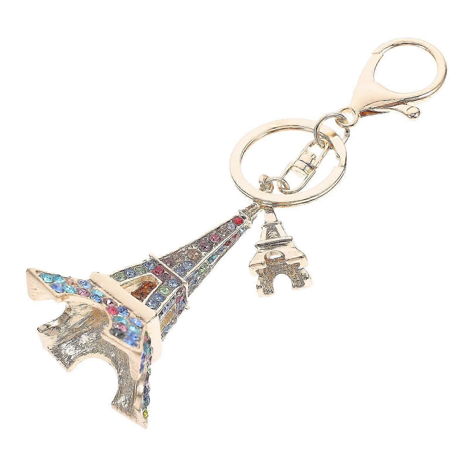 Eiffel Tower Accessory Eiffel Tower Keychain Elegant Rhinestone Zinc Alloy 1Pcs mi