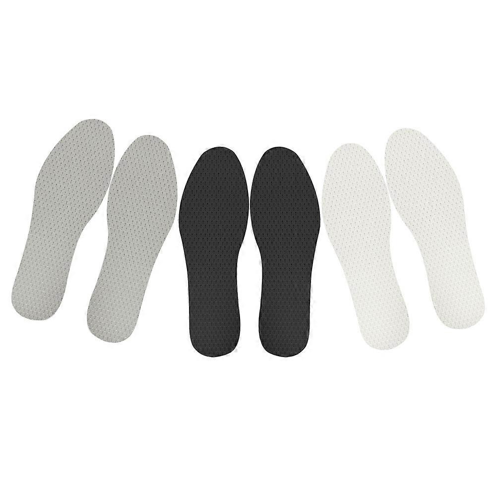 Latex Insoles for Women Comfortable Breathable Shoe Inserts with Shock Absorption and Sweat Resistance 3 Pairs