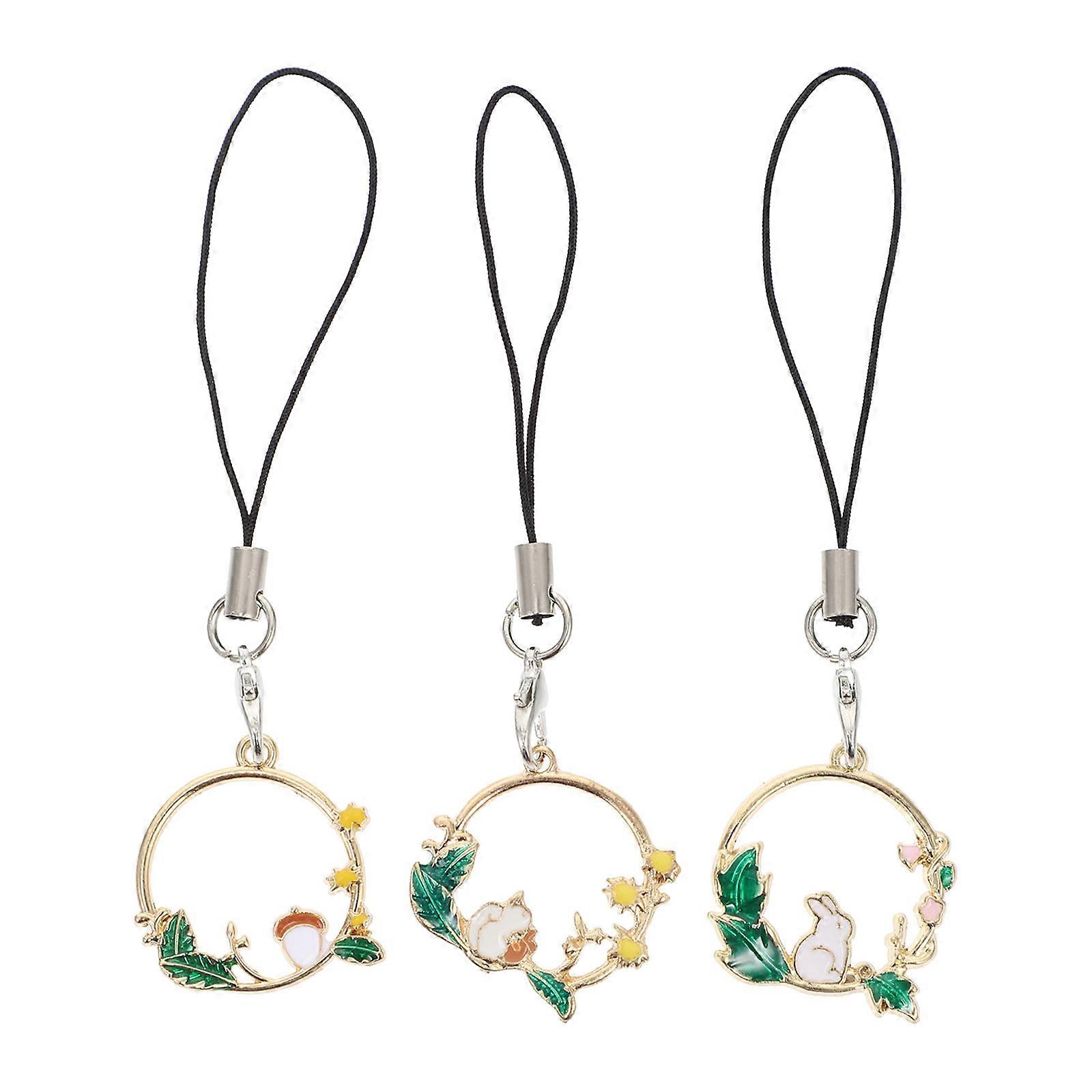 Garland Phone Decoration Charm Assorted Color Suitable For Occasions 3PCS