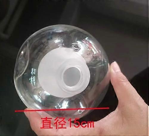 Glass Lamp Shade G9 Globe Clear Threaded Dome Lampshade Light Bulb Guard Cover Replacement for Ceiling Pendant Lighting Chandeliers Sconce