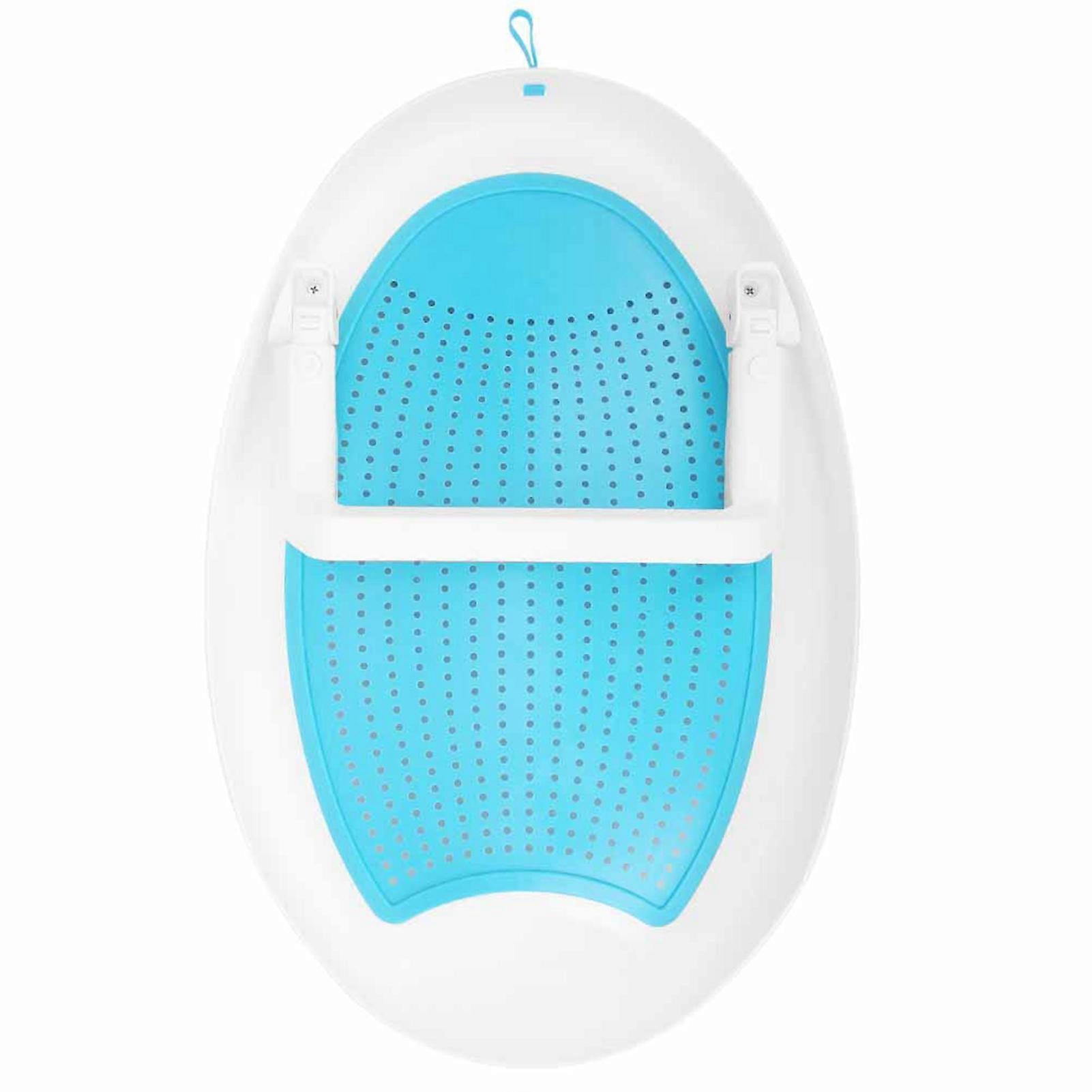 Professional Baby Bath Support Infant Bath Bed with Air Vent Accessory for BathtubLight Blue