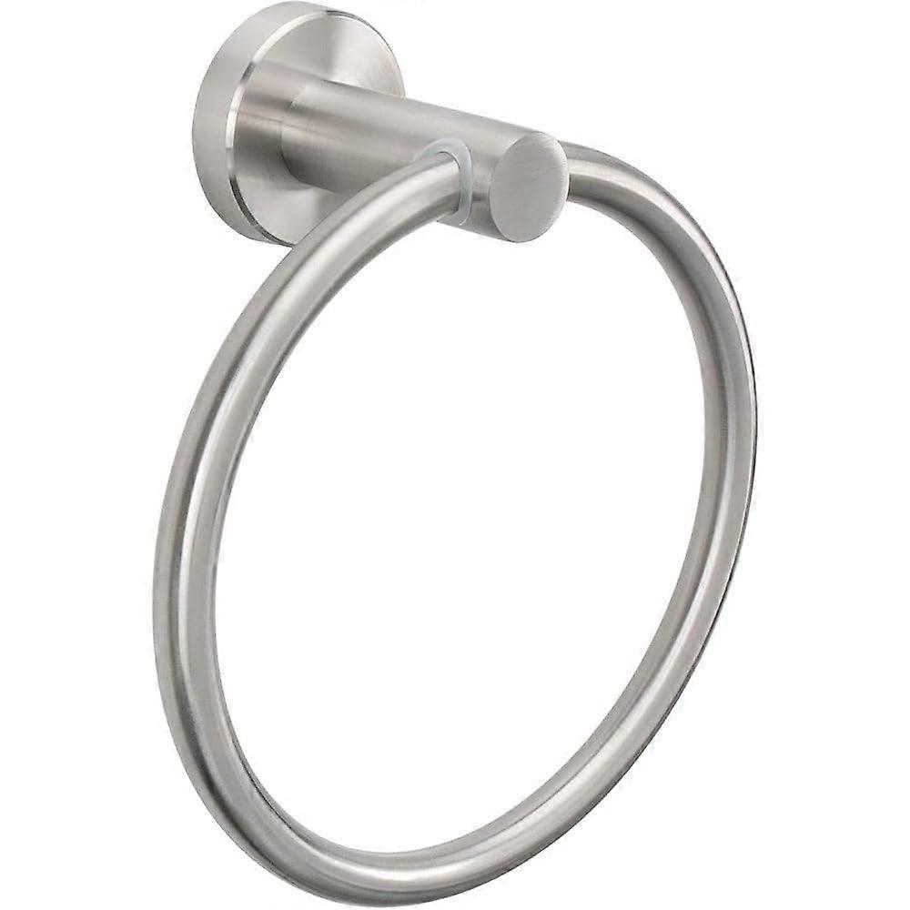 Anello in spugna per il bagno, gancio, accessori hardware, portaoggetti, porta asciugamani in acciaio inox, argento, 160 mm argento 160 mm