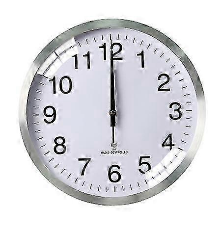 Precision radio wall clock - Automatic time, silent, modern home decorative clock