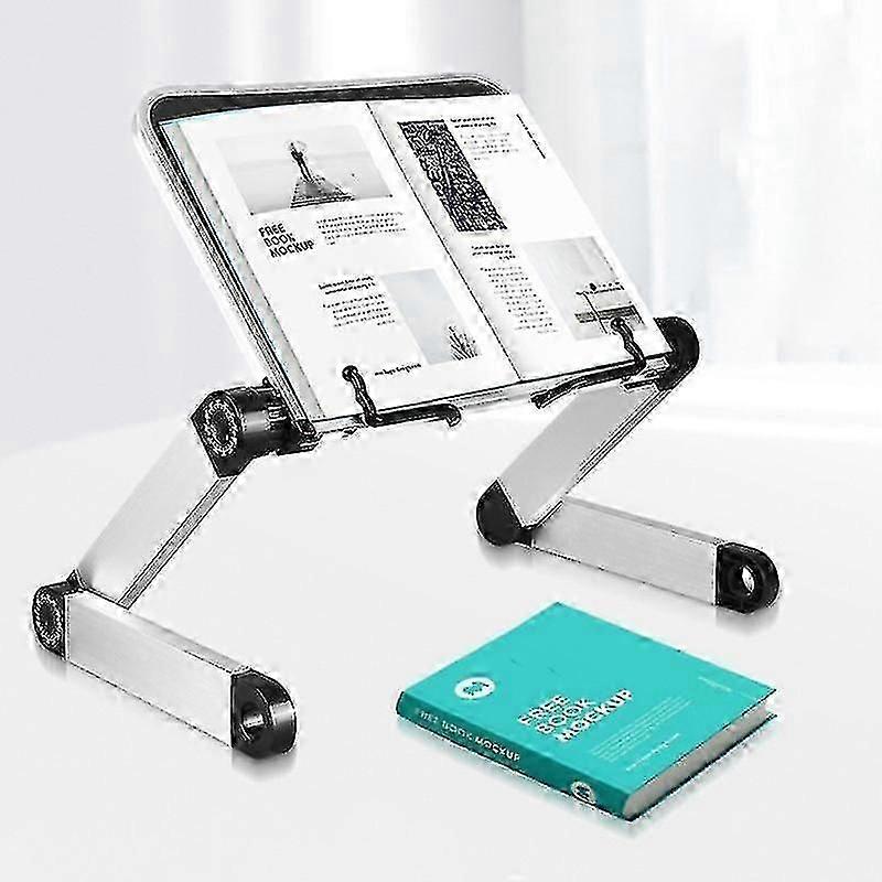 Adjustable Book Stand, Height And Angle Adjustable Ergonomic Book Holder With Paper Clips
