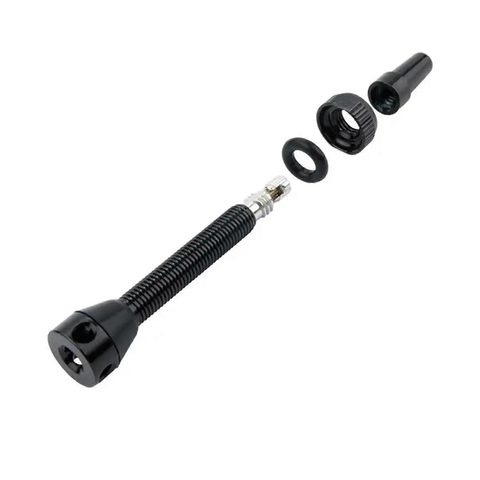 Bicycle Tubeless Tyre Valve Alloy 44/60 Valve Removable Tire Tool Bicycle Part (60mm Long, 1 Set)