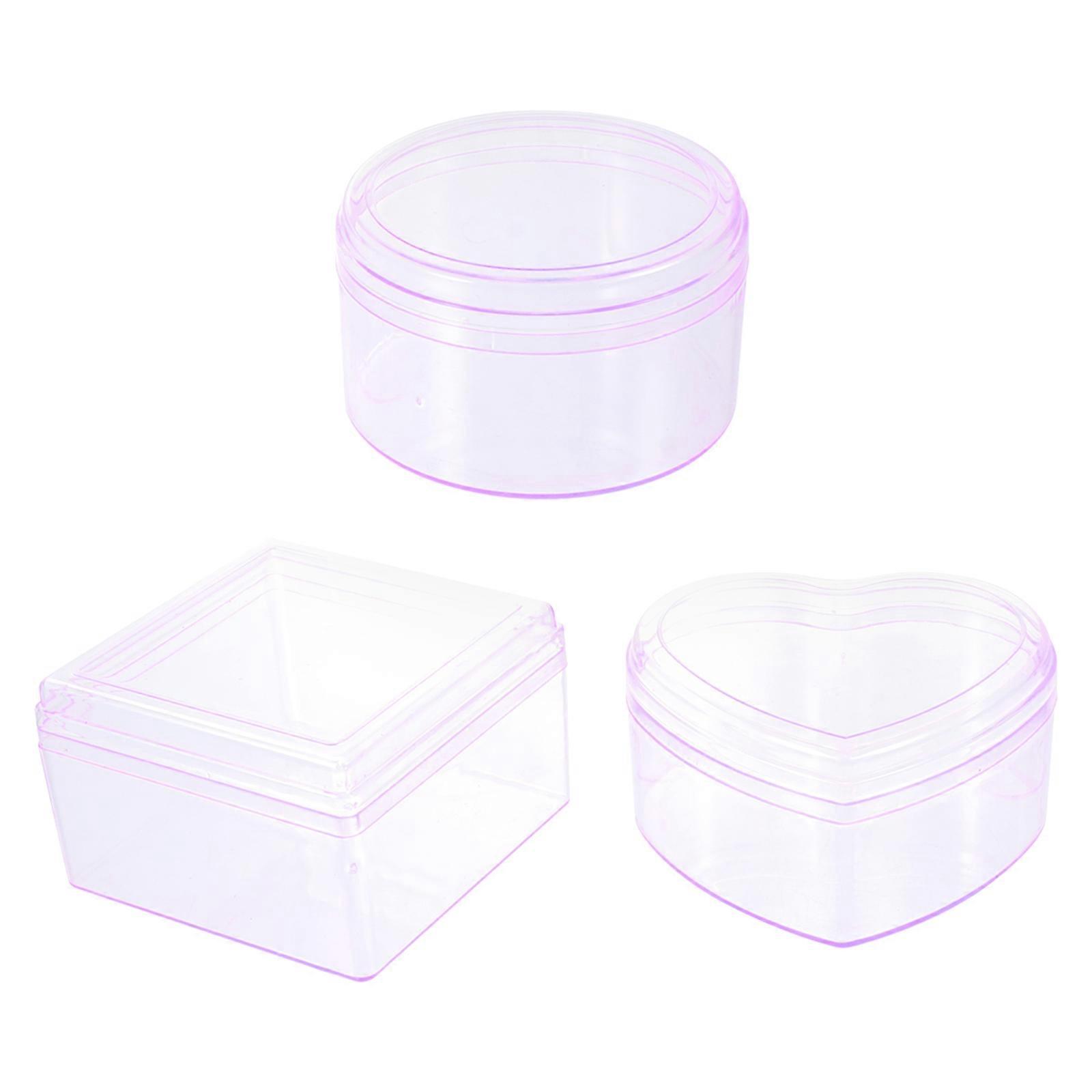 3Pcs Plastic Storage Containers Jewelry Storage Boxes For DIY Enthusiasts Travel Use Sturdy Construction