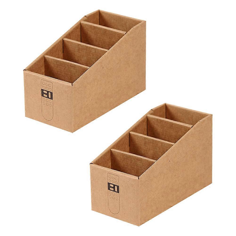 2pcs Multi Grid Storage Holders Table Organizer for Remote, Keys, and Small Items – Home & Office Tidy Solution