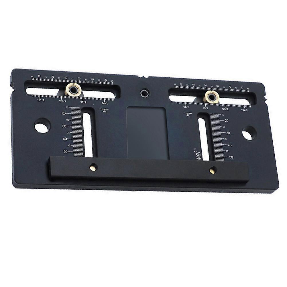 Cabinet Door Positioning Tool Adjustable Punch Locator For Furniture Installation Black 20x9cm 1Pcs