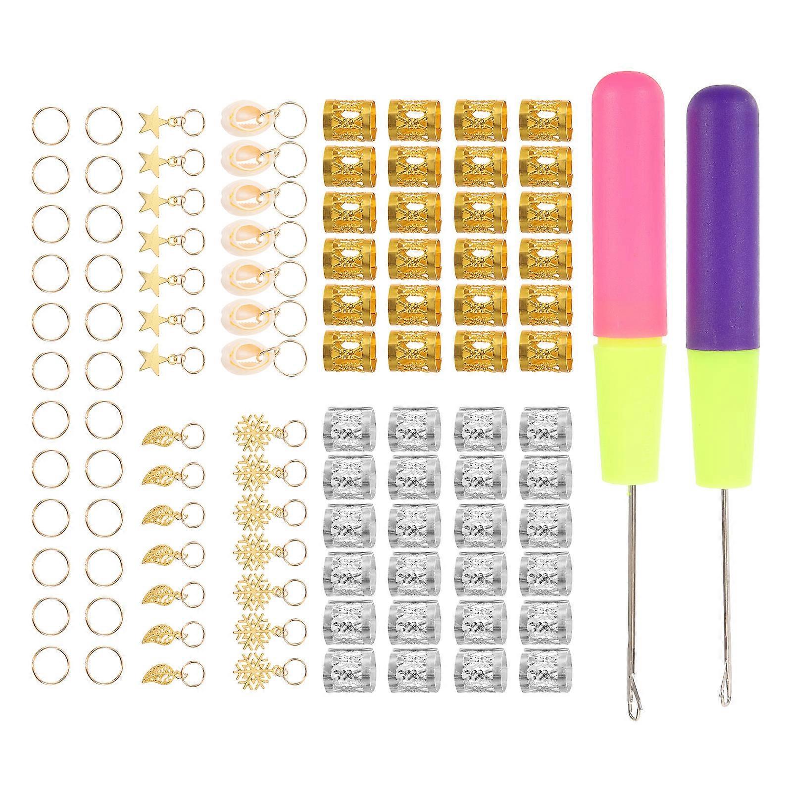 Dreadlock Crochet Hooks for Hair Braiding Assorted Color Metal and Plastic Easy to Use for Wedding and Parties