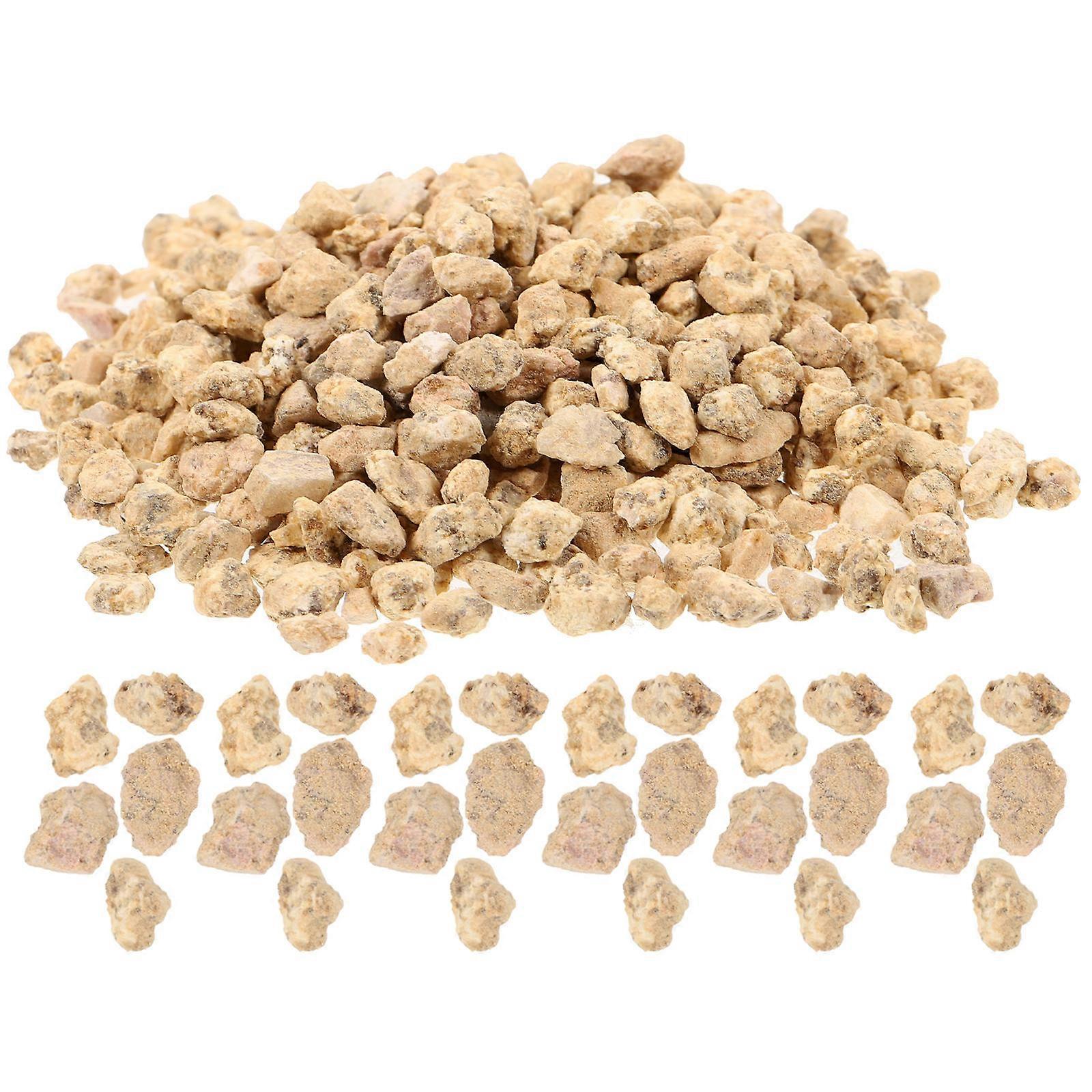 Natural Stone Decoration Fish Tank Rocks Yellow Pebbles for Aquarium Scenery Bonsai Garden Sand Table Layout