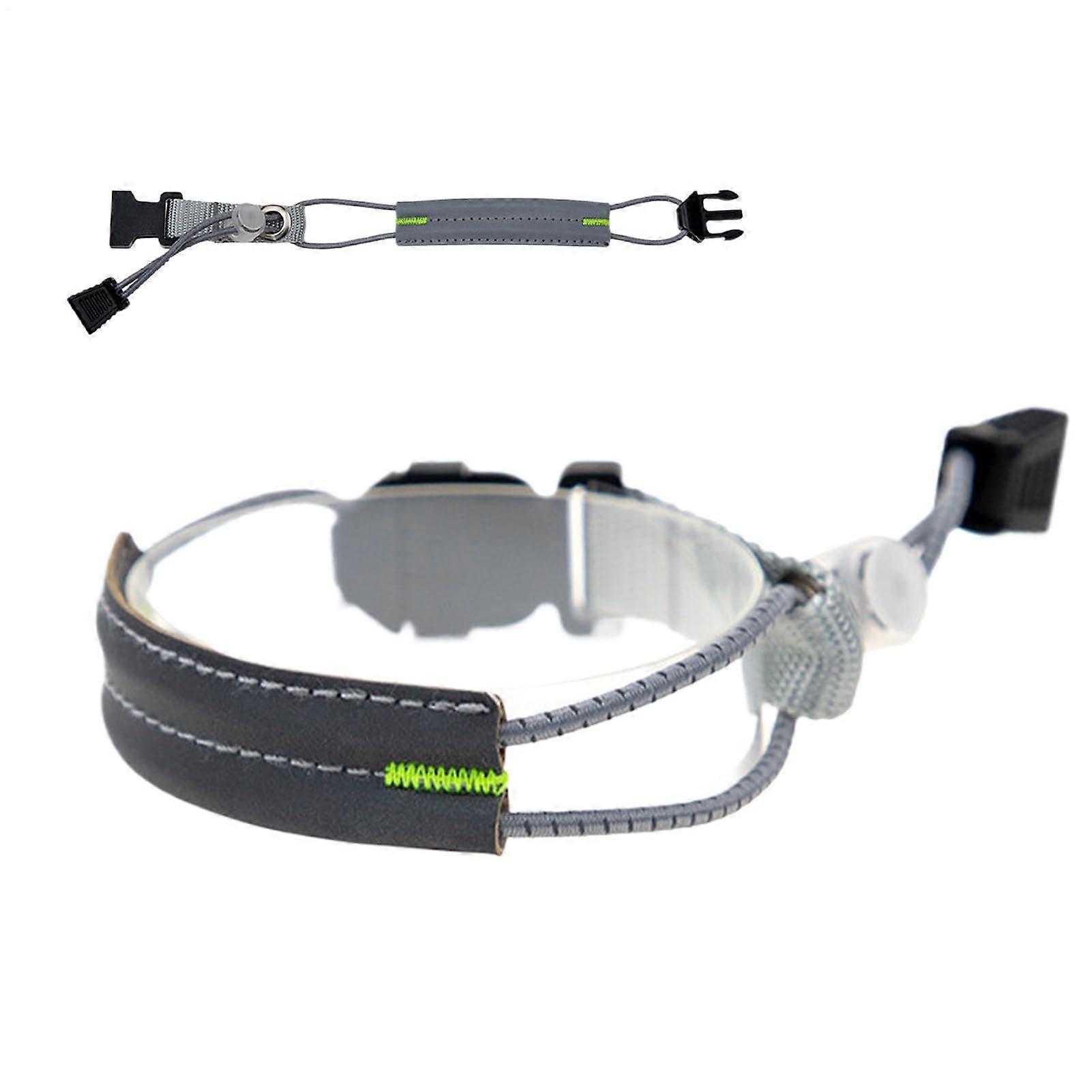 Reflective Ankle Strap for Cycling, Visibility Adjustable Elastic Band, Gray