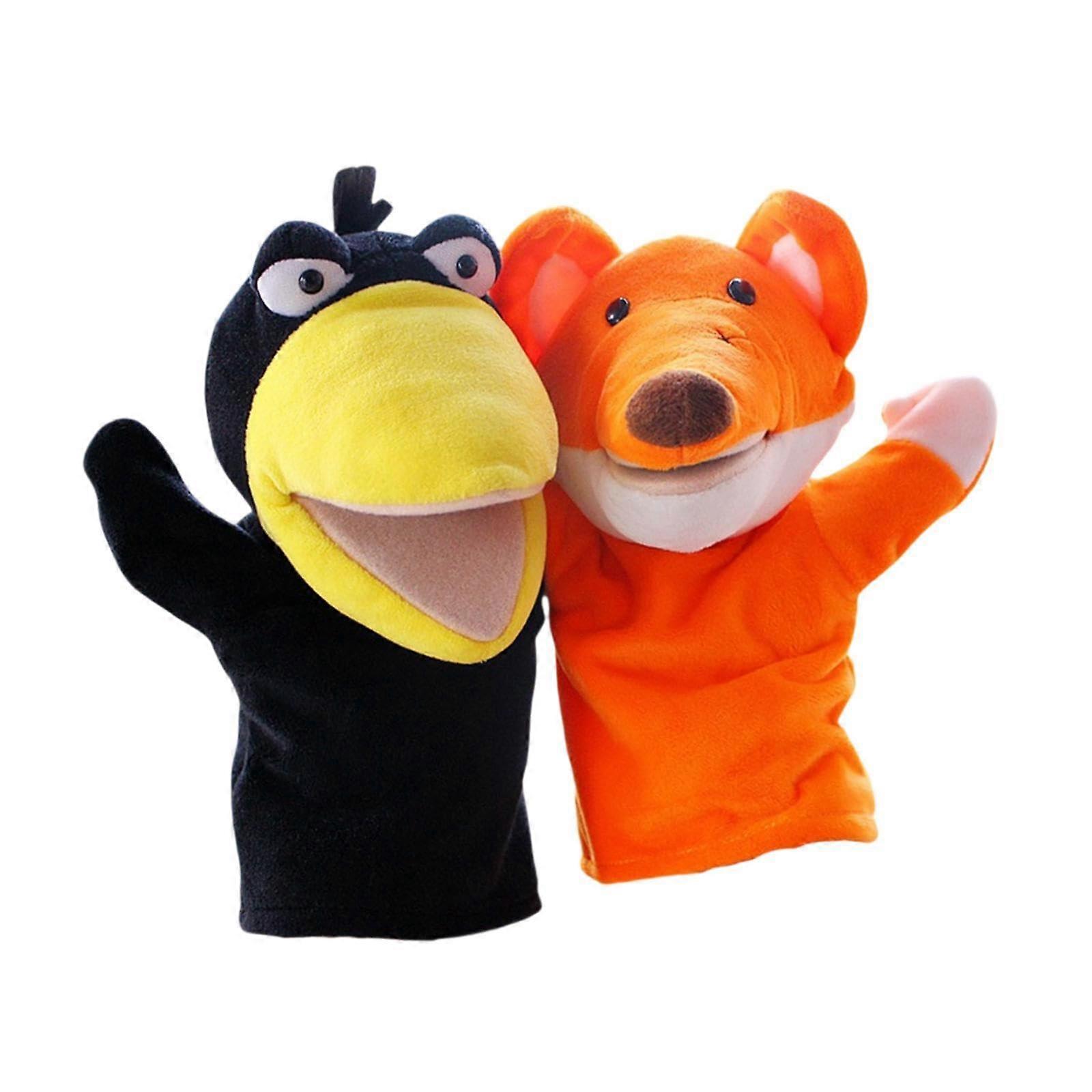 2X Tier Hand Puppets Fun Toys Plush Storytelling Puppets for Teaching