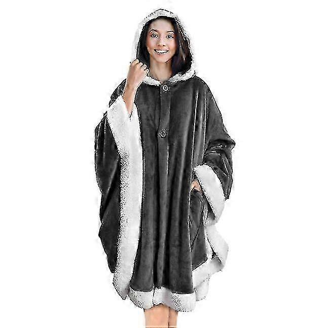 Capa quente do cobertor de lã sherpa macio com o bolso