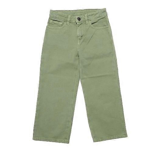 Palm Angels Childrens/Kids Curved Logo Leather Badge Wide Leg Trousers