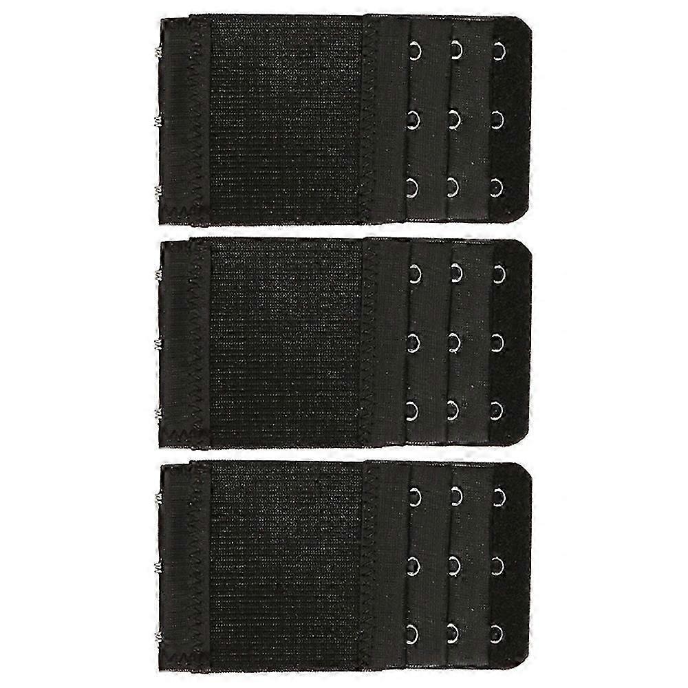 3Pcs 5.6x9.7cm Women 3-Hook 3 Rows Spacing Bra Extender Extension Hooks Strap