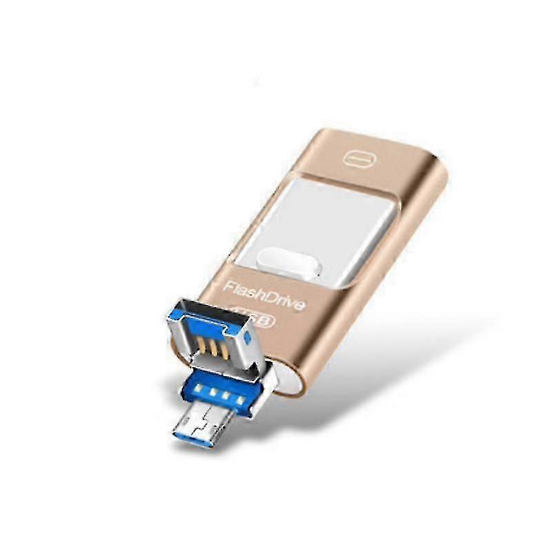 Flash driving force For Iphone 128GB/64GB/32GB 4-in-1 Usb C-shaped Memory Stick Photo External Storage Thumb Ipad Android Computer