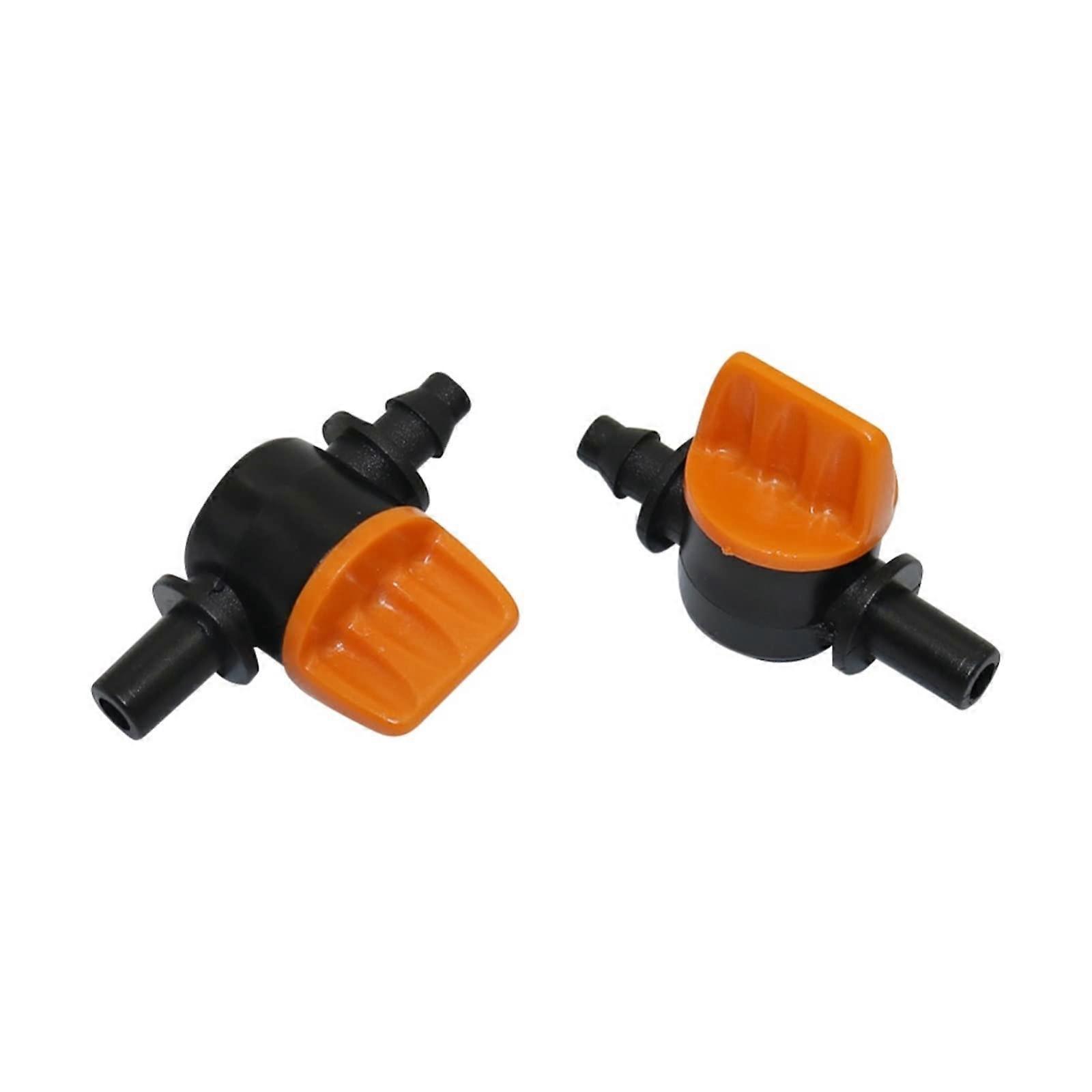 6mm to 4/7mm Interface Barb Miniature Valves Water Stop Hose End Connector Switch Coupling Garden Watering Hose Valve 1 Pcs