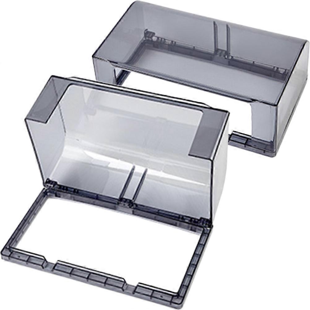 2Pcs Weatherproof Outlet Cover Socket Protector Square Transparent Easy To Install For Indoor Outdoor Use