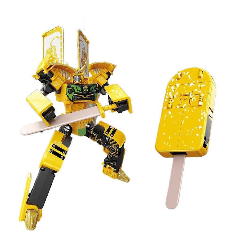 2-in-1 Eiscreme Deformationsroboter für Image Jar Mecha Creative Warrior Modell