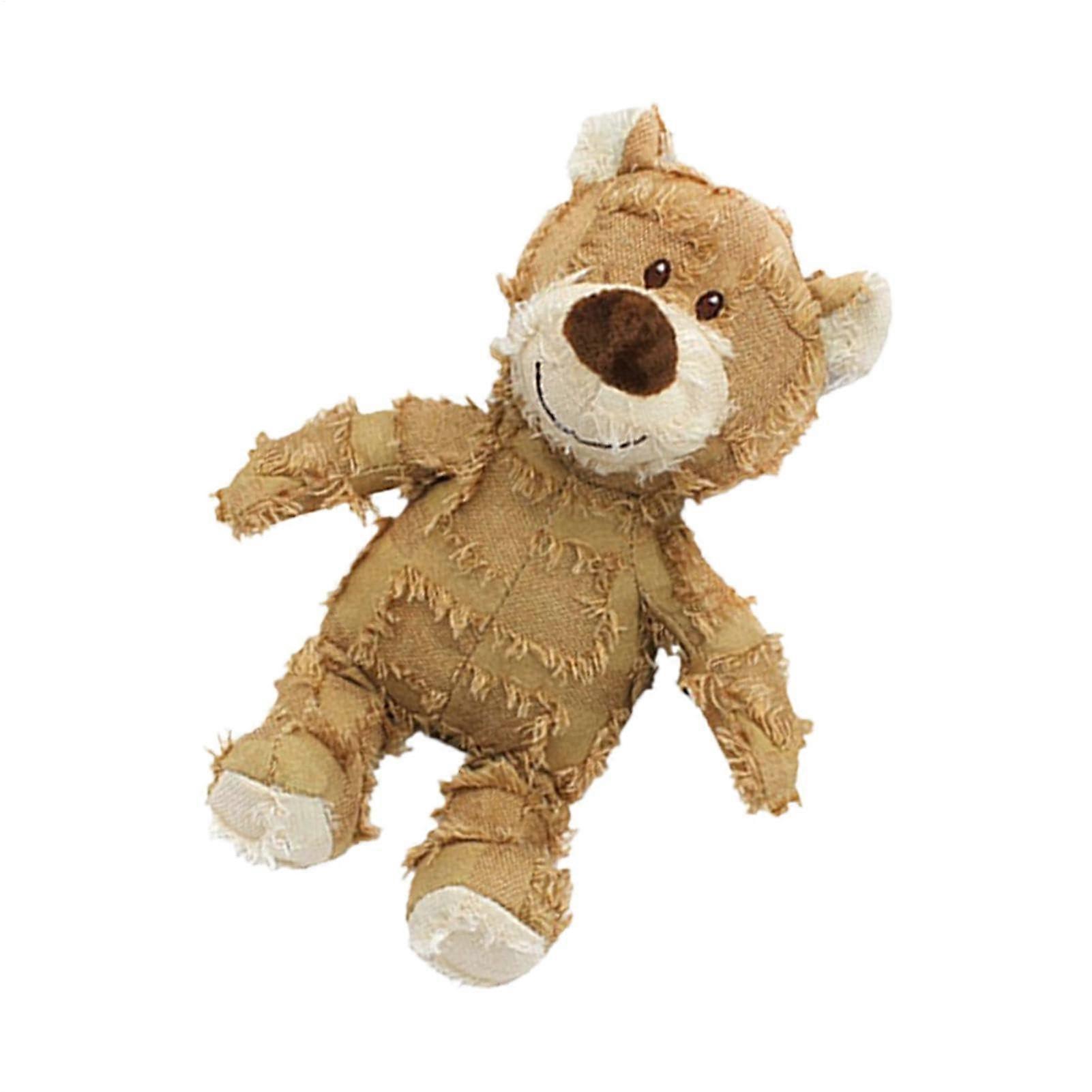 Indestructible Bear Dog Toy Durable Bear Chew Interactive Toy For Brown And Small Dogs
