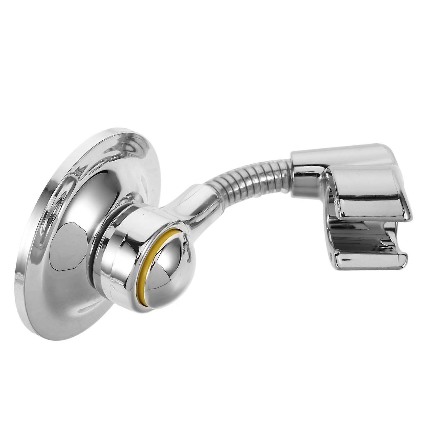 Adjustable Shower Head Holder with Adhesive Installation, No Drill, Compatible with Handheld Showers, Durable Material