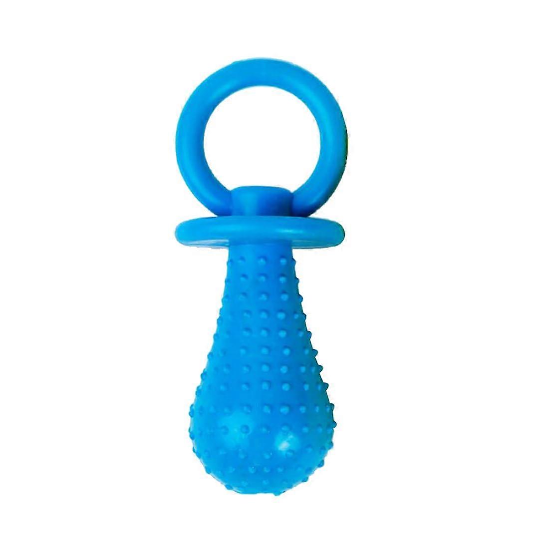 Cute Rubber Milk Bottle Pacifier Dog Chew Toy, Squeaky Teething Molar Toy, Random Color, 1pc, Durable Pet Supplies