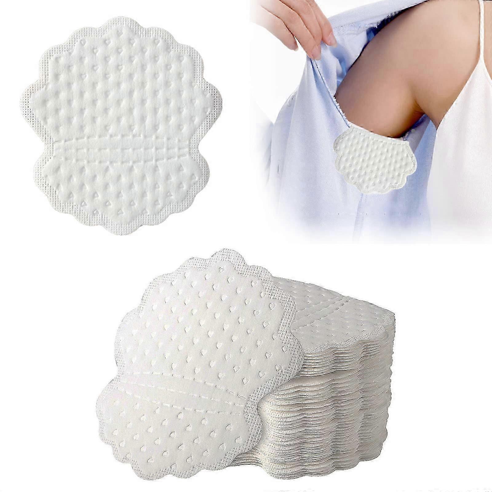50 Pcs Underarm Sweat Pads, Large Self Adhesive Armpit Sweet Pads Shields Pads Disposable Sweat Absorbing Pads