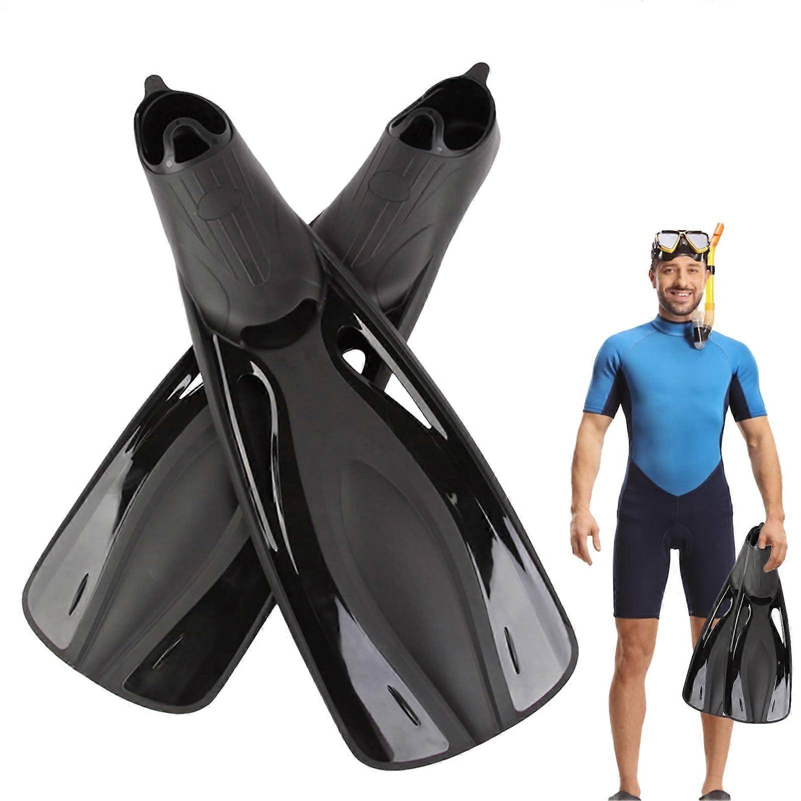 Swim Fins for Adults - Adjustable Snorkeling and Diving Flippers, Lightweight Training Gear for Beach and Pool Use