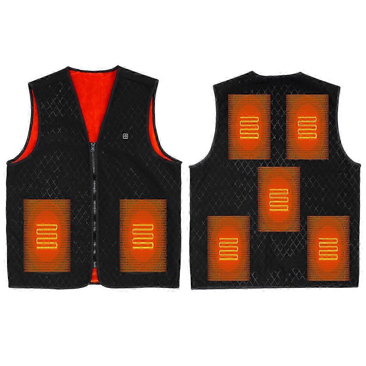 Usb Heated Vest Jacket - 5-heating Pad Electric Winter Warmth