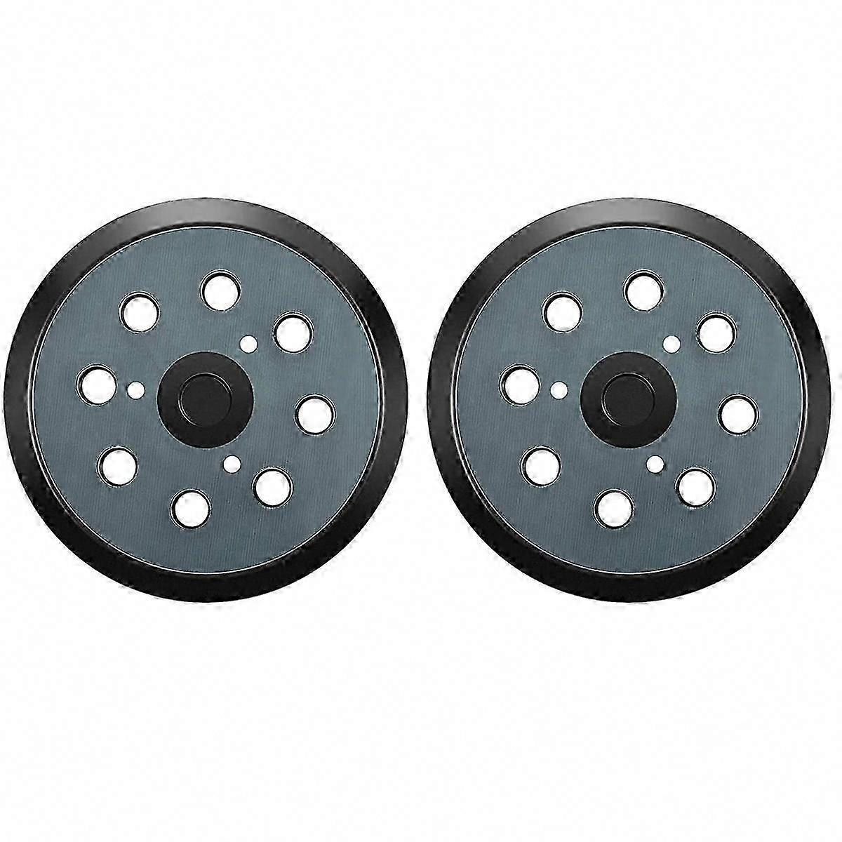 2Pcs 125mm 8 Hole Hook & Loop Sander Base Pads - Orbital Sander Replacement Backing Pad