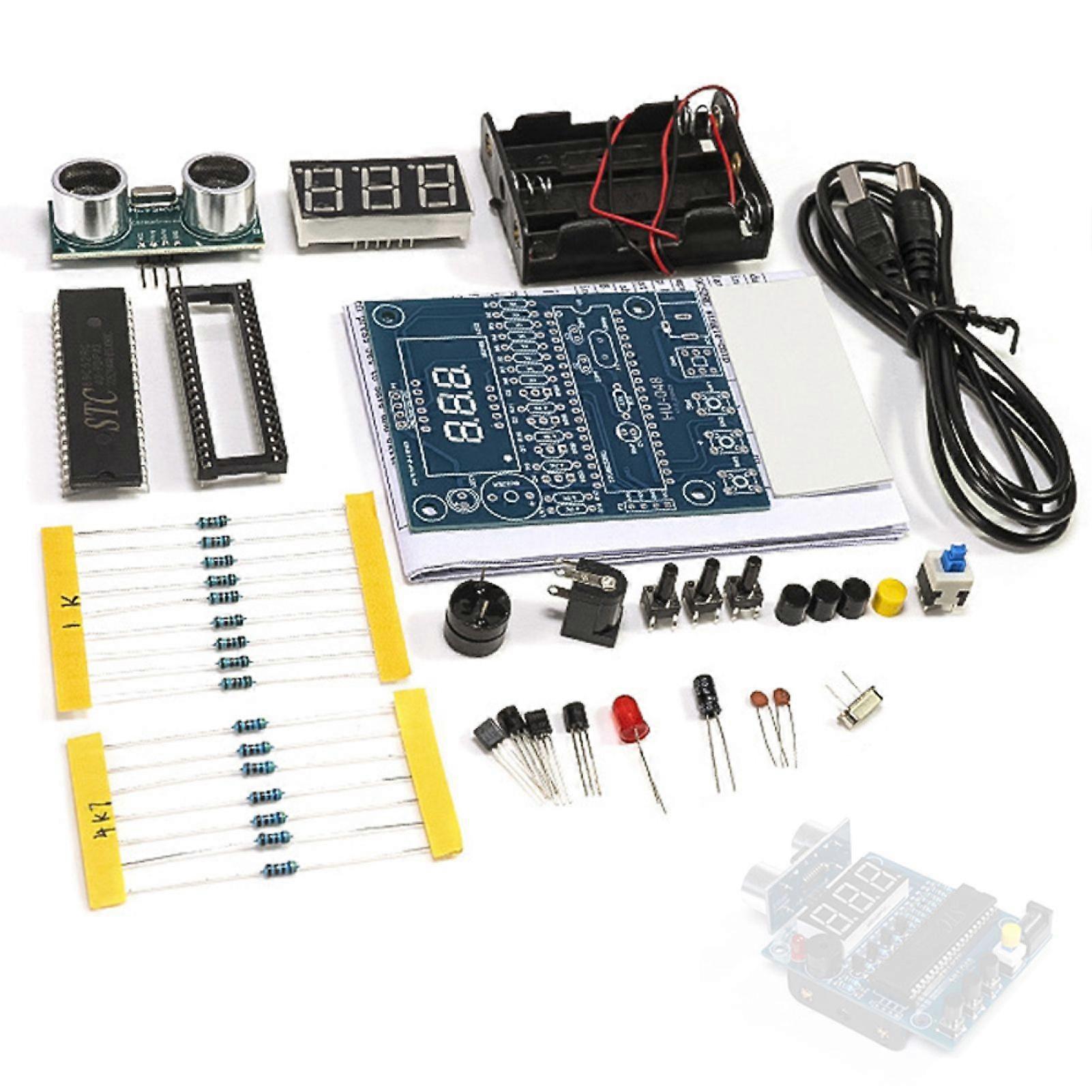 Distance Measuring Loose Parts Distance Measuring Instrument Based On 51 Microcontroller Designed Reversing Radars Alarm DIY Electronic Soldering Kit