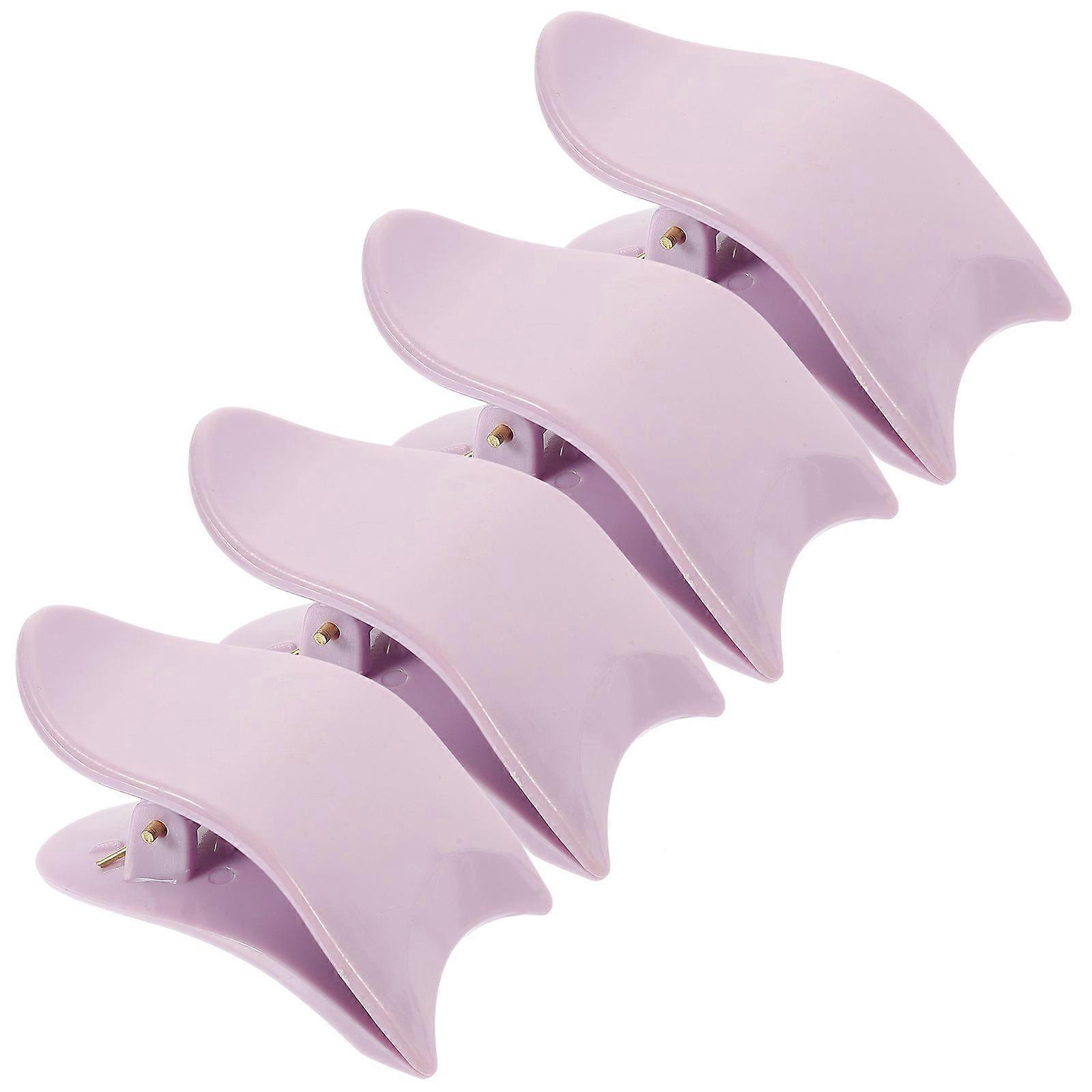 Purple Eyelash Applicator Tool for Easy False Lashes Application at Home ABS Material 4pcs