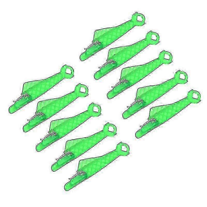 Portable Automatic Sewing Hook Fastener for Clothing - 10Pcs Green Accessories Set