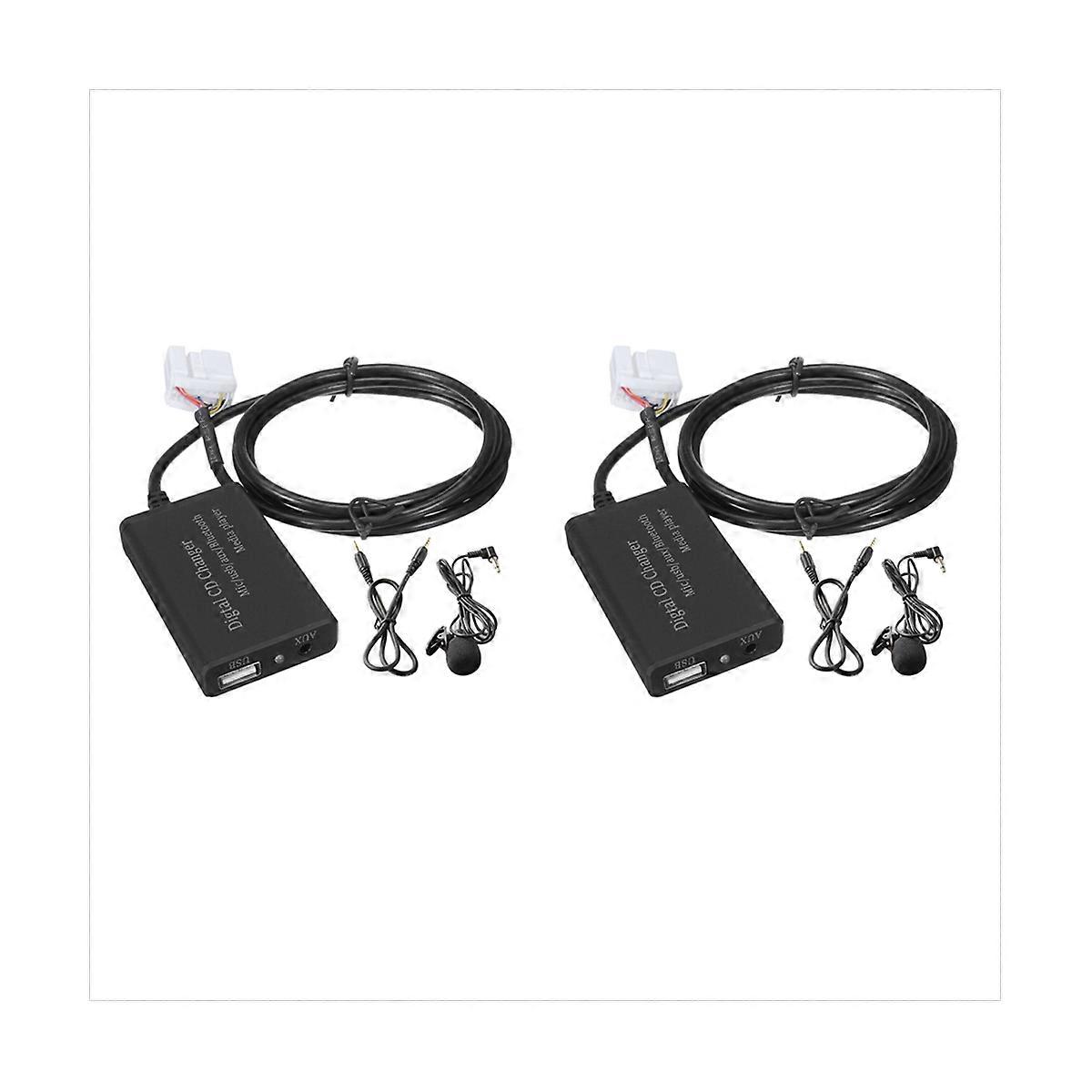 2X Bluetooth Music Hands-Free Car Interface AUX Adapter for Accord