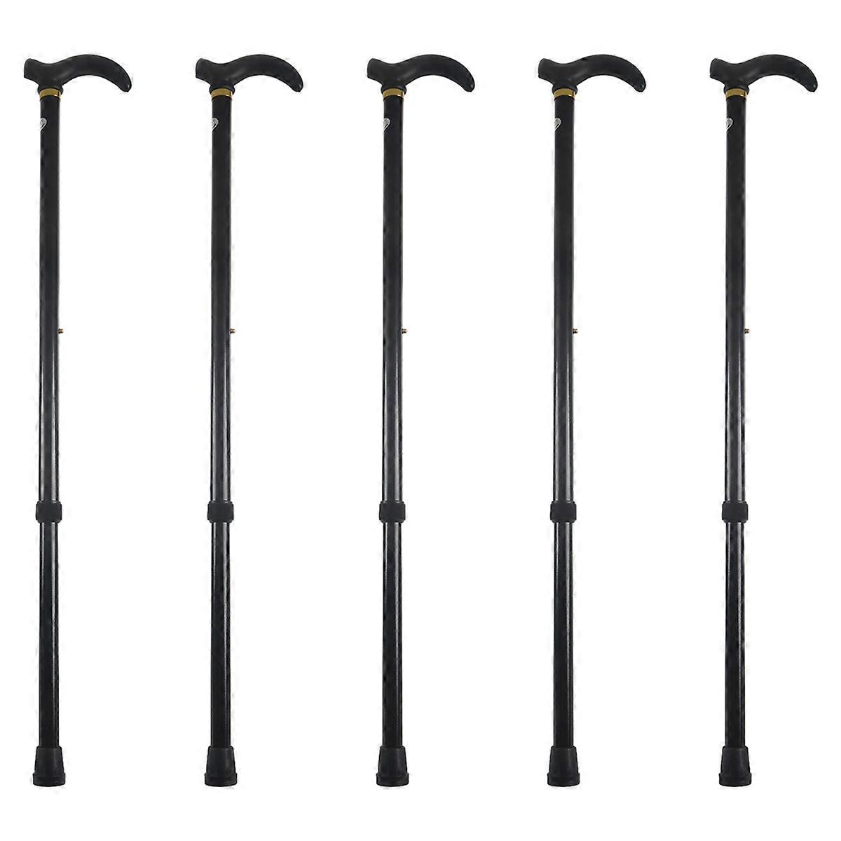 5X Aluminium Alloy Ultralight Walking Stick Adjustable Walking Cane for Elderly