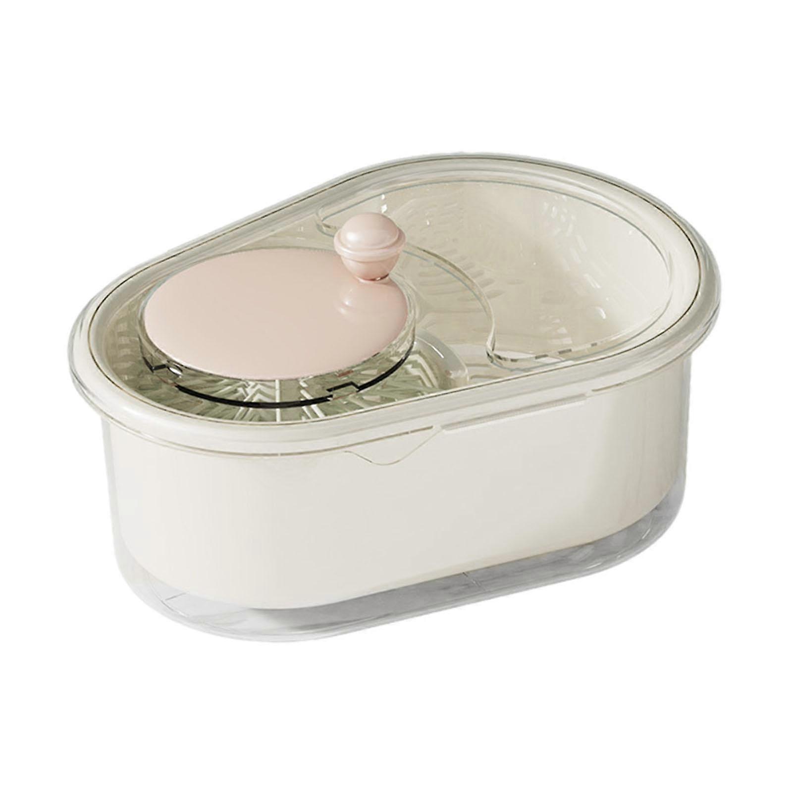 Manual Vegetable Washer with Clear Lid, LaborSaving Fruit Washer Bowl