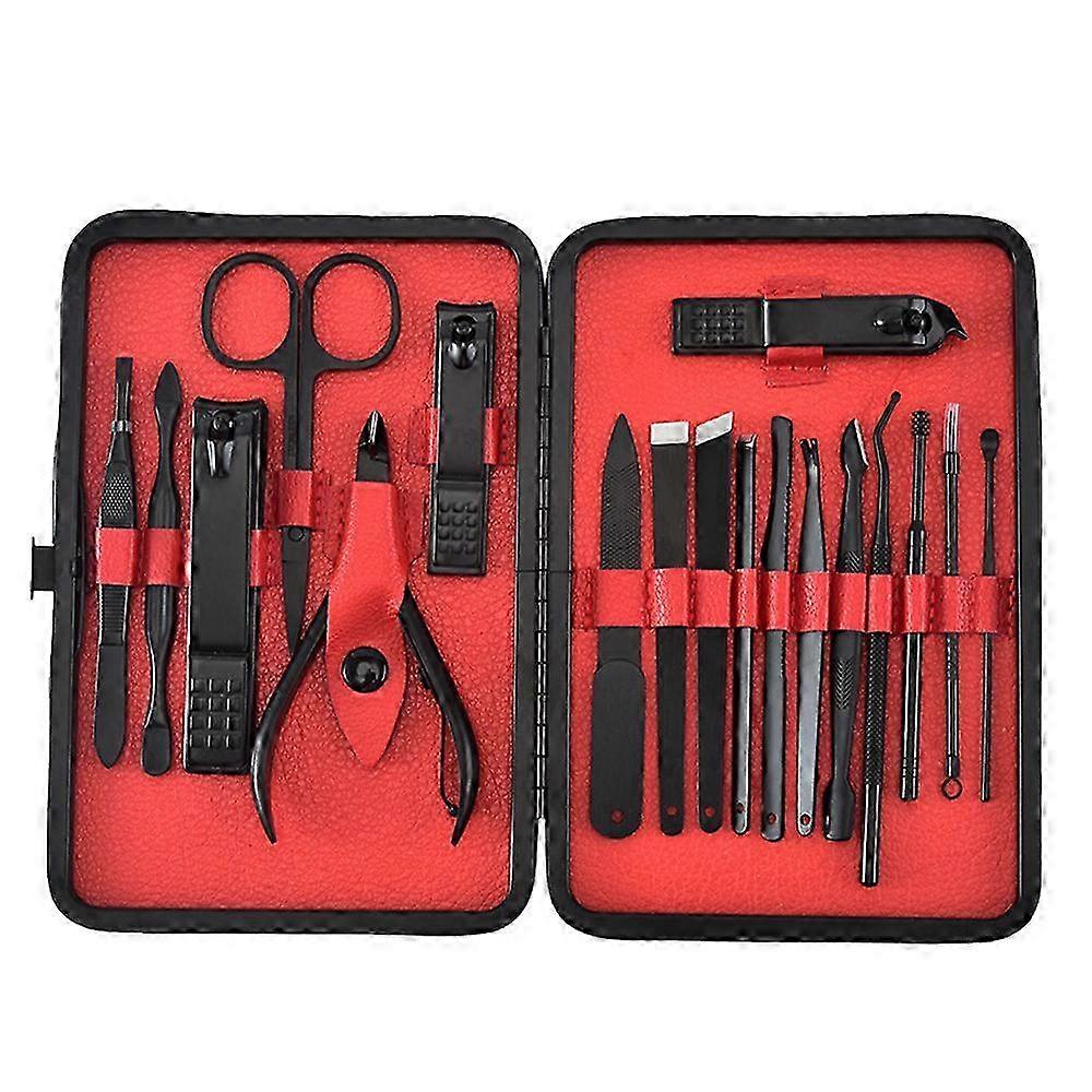 ステンレス鋼爪切りトラベル&グルーミングキットネイルツールマニキュア&ペディキュアセット--style3398