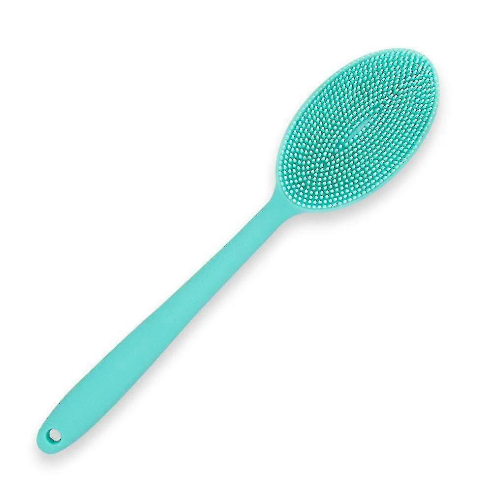 Silicone Shower Brush Double Sided Long Handle Shower Brush With So...