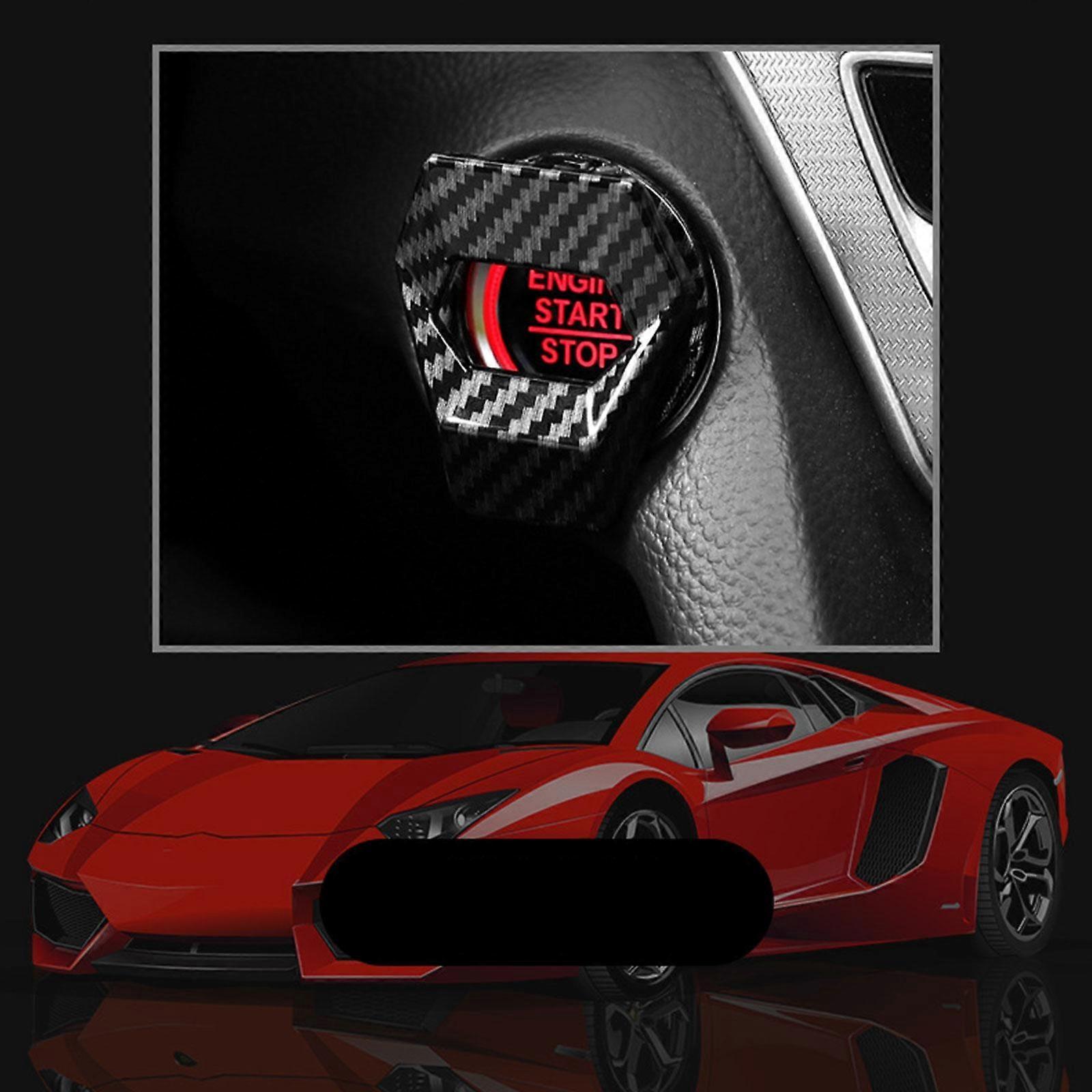 Engine Start Button Cover - Stylish Color Options, Durable Zinc Alloy, Easy Installation
