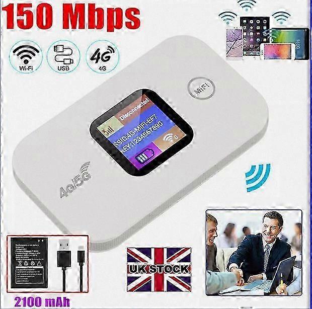 4G / 5G LTE Tragbarer WLAN-Router mit LCD-Display für mobilen Breitband-Hotspot