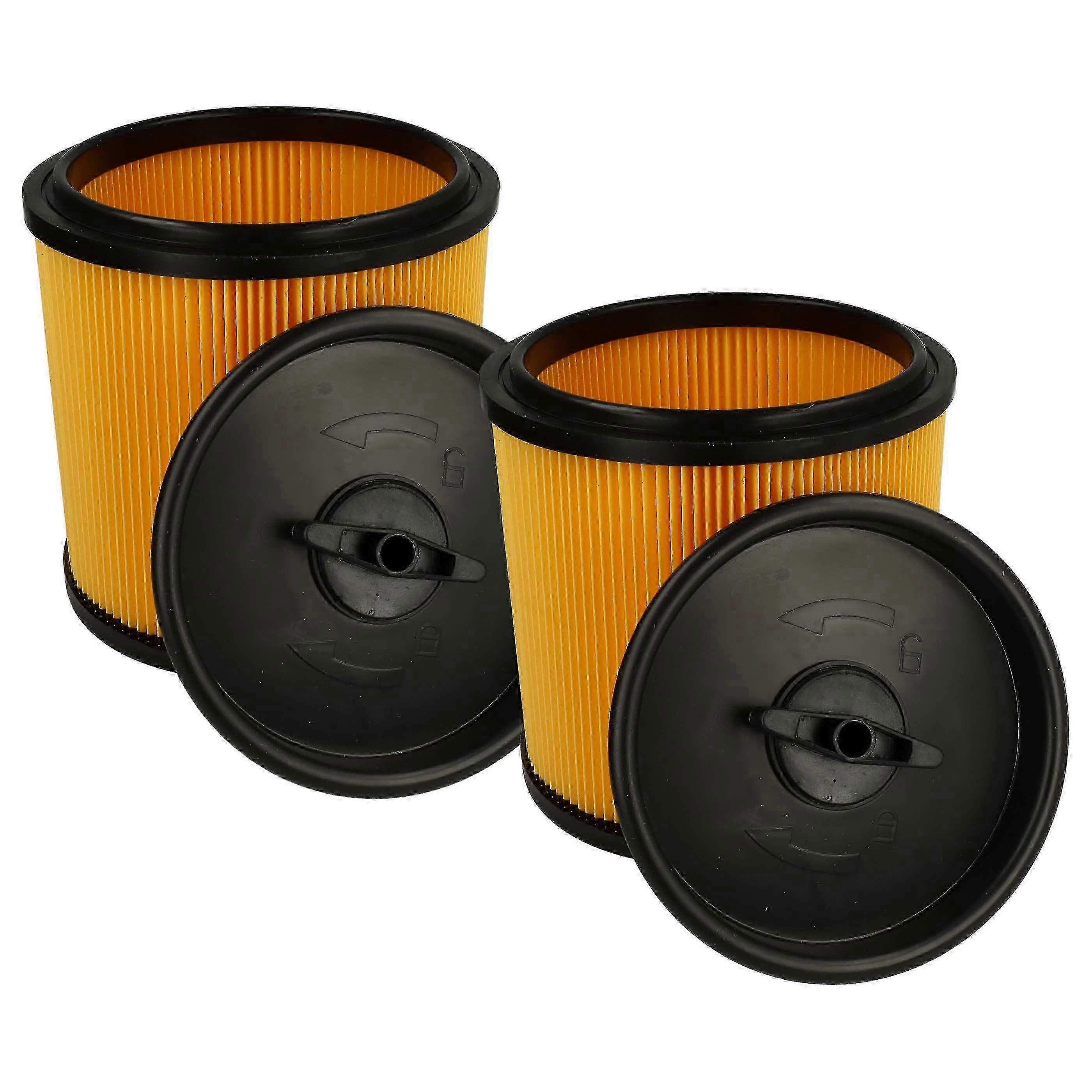 2er-Pack Parkside Lidl PNTS 1500 D5 Staubsauger Kompatible Plisseefilter Gelb Schwarz Patronen