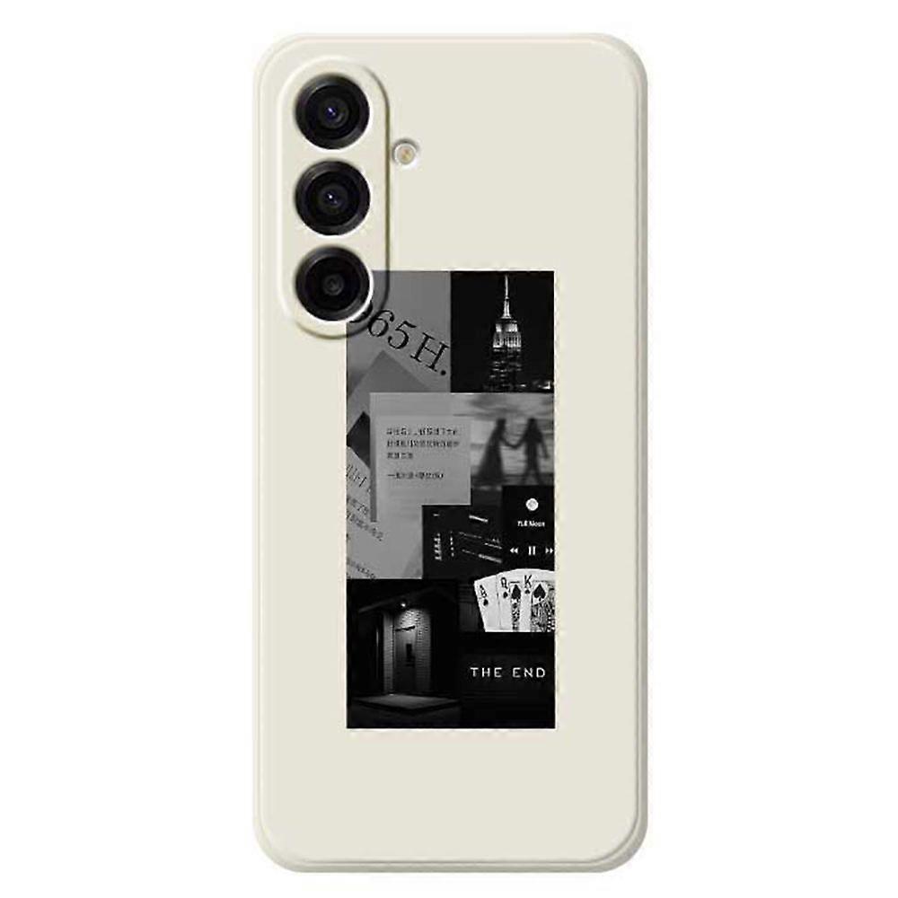 For Samsung Galaxy A17 5G Case Stitching Photos Pattern Printing Straight Edge TPU Phone Back Cover