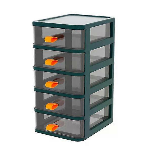 Plastic desktop storage box, 1 piece, drawer with buckle and smooth pull