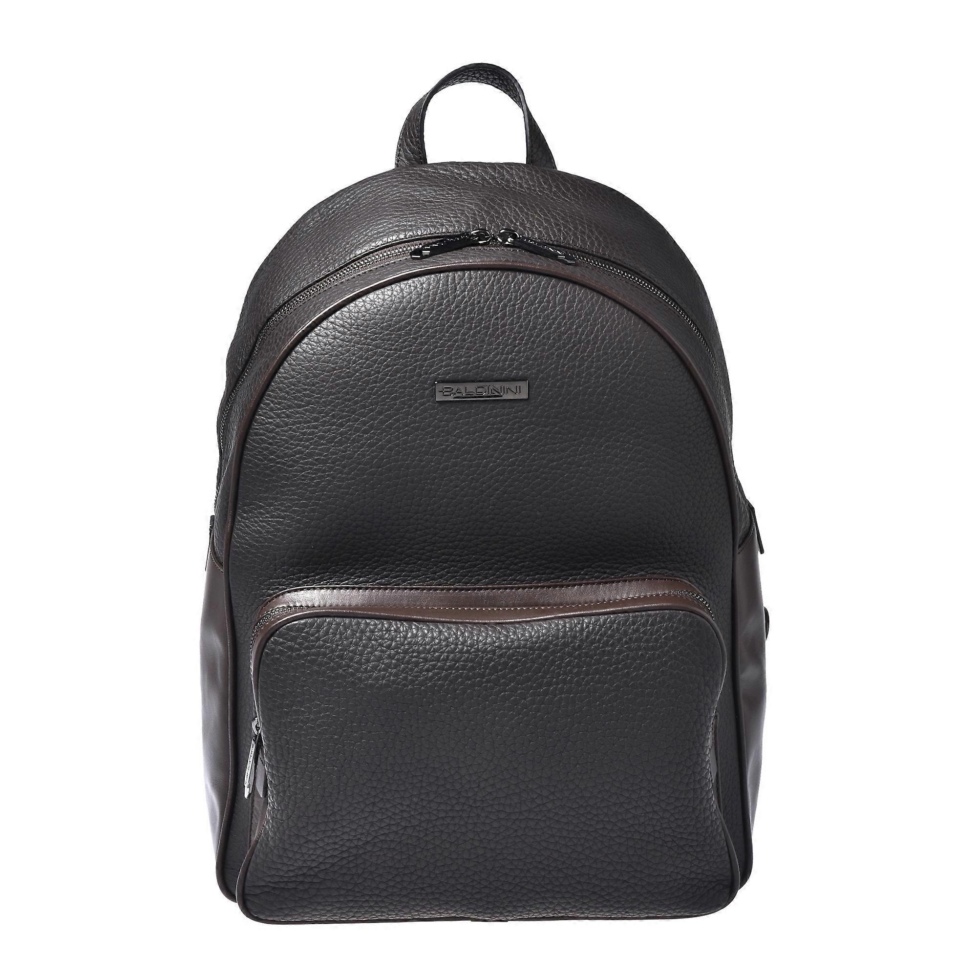 Baldinini - Dark Brown Tumbled Leather Rucksack