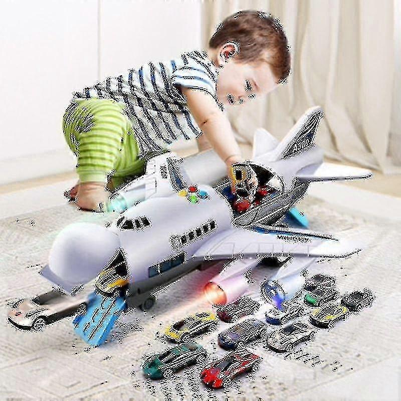 Toy Aircraft Music Story Simulation Track Inertia Children's Toy Aircraft Large Size Passenger P