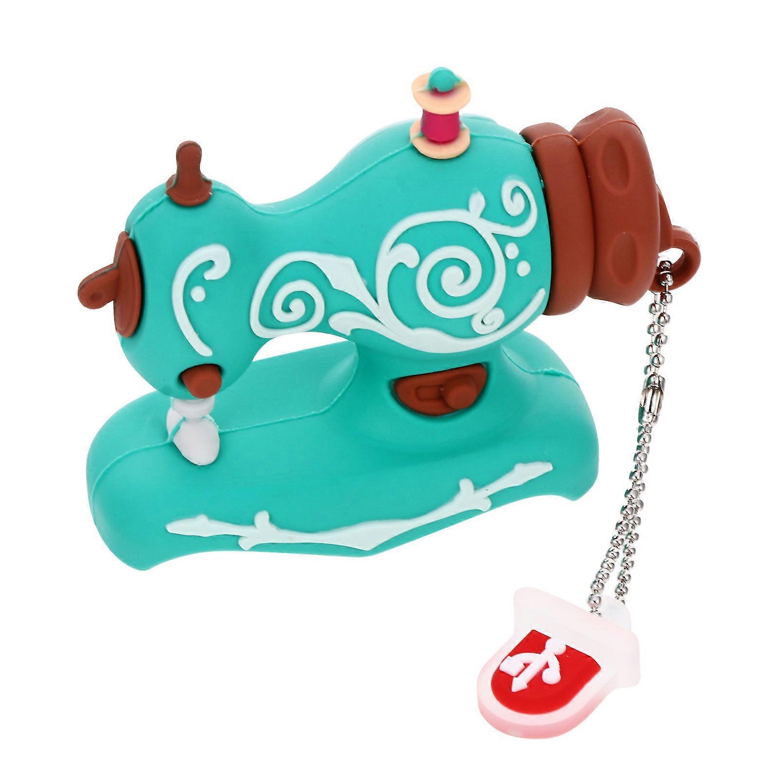 Soft Rubber USB Flash Drive for Storing 1Pcs Compact Sewing Machine Shape 32GB