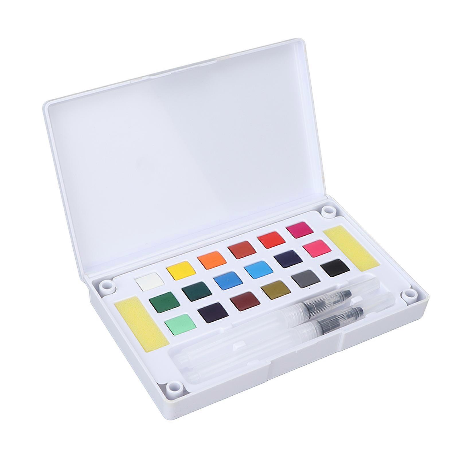 Aquarellfarben-Set 18 Farben mit 2 Wasserfüllfederhaltern