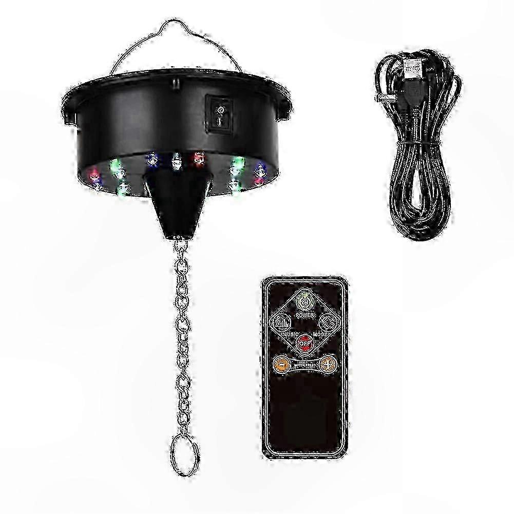 LED Disco Ball Rotator with Remote, 18 Lights for Mirror Balls 12-24 Inch